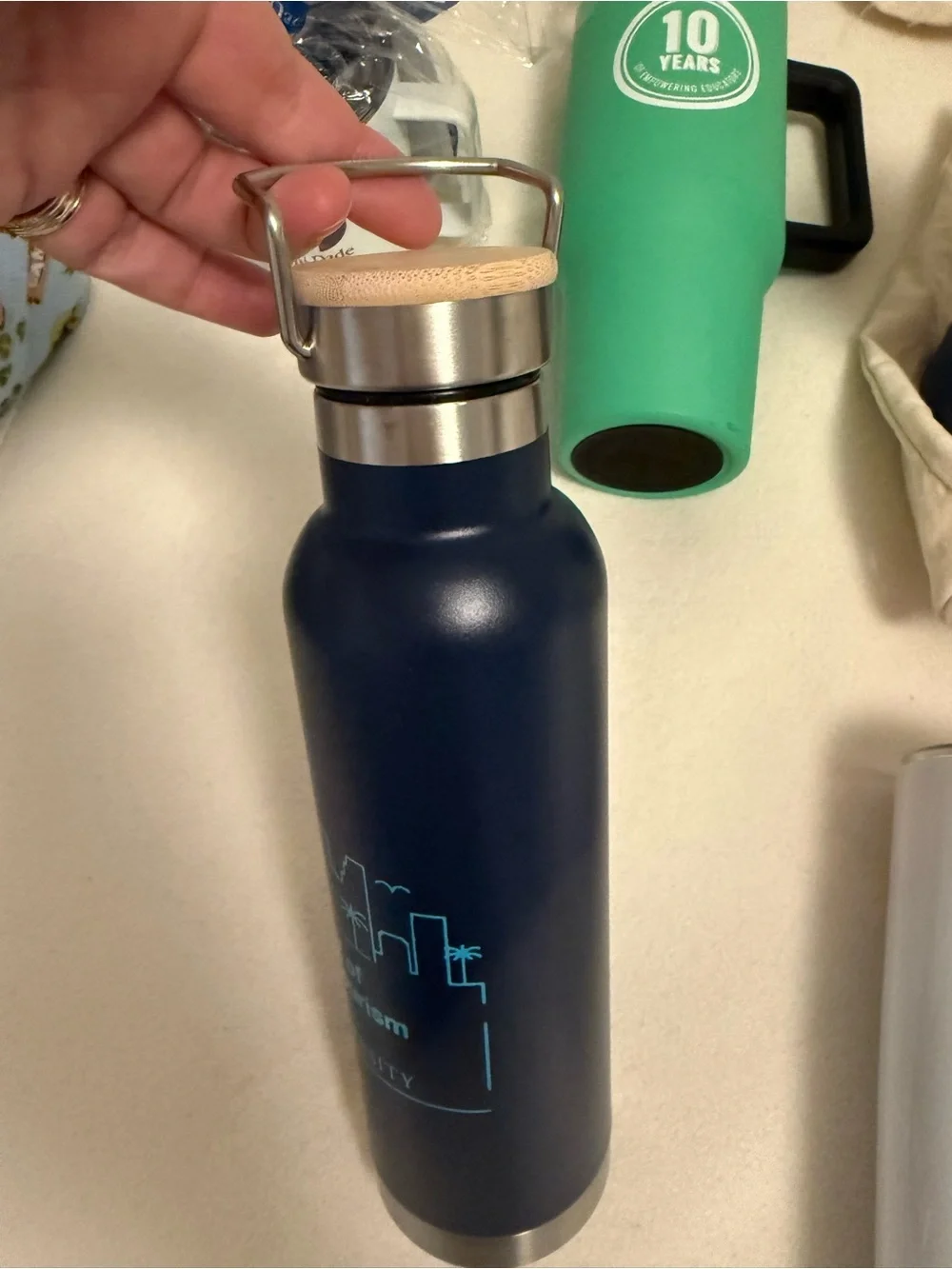 Assorted tumblers/ waterbottles Set in Teal, Navy, White, Green